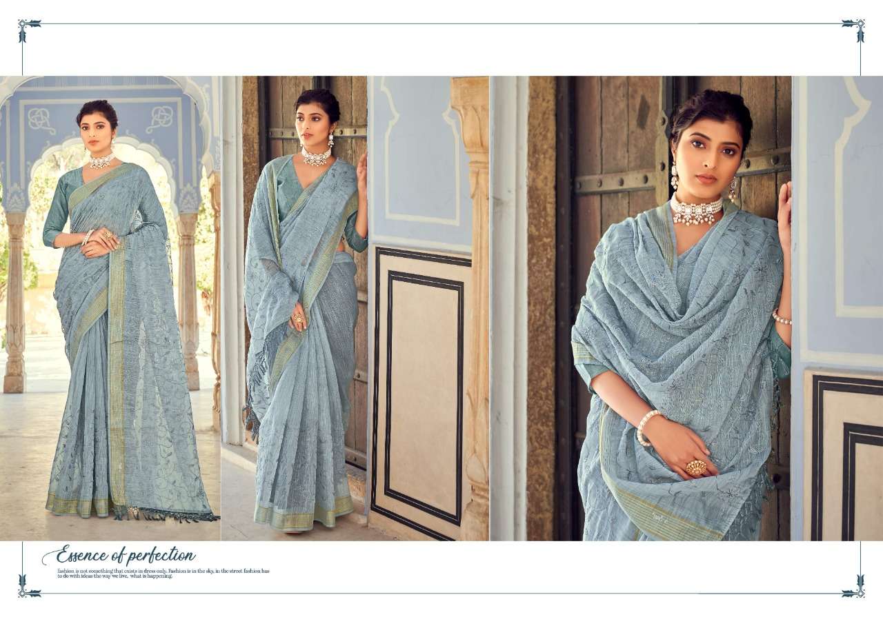 Ynf Nanad Cotton Catalog Ethnic Wear Cotton Sequence Embroidery Work Sarees 