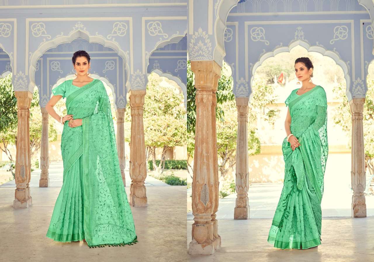 Ynf Nanad Cotton Catalog Ethnic Wear Cotton Sequence Embroidery Work Sarees 