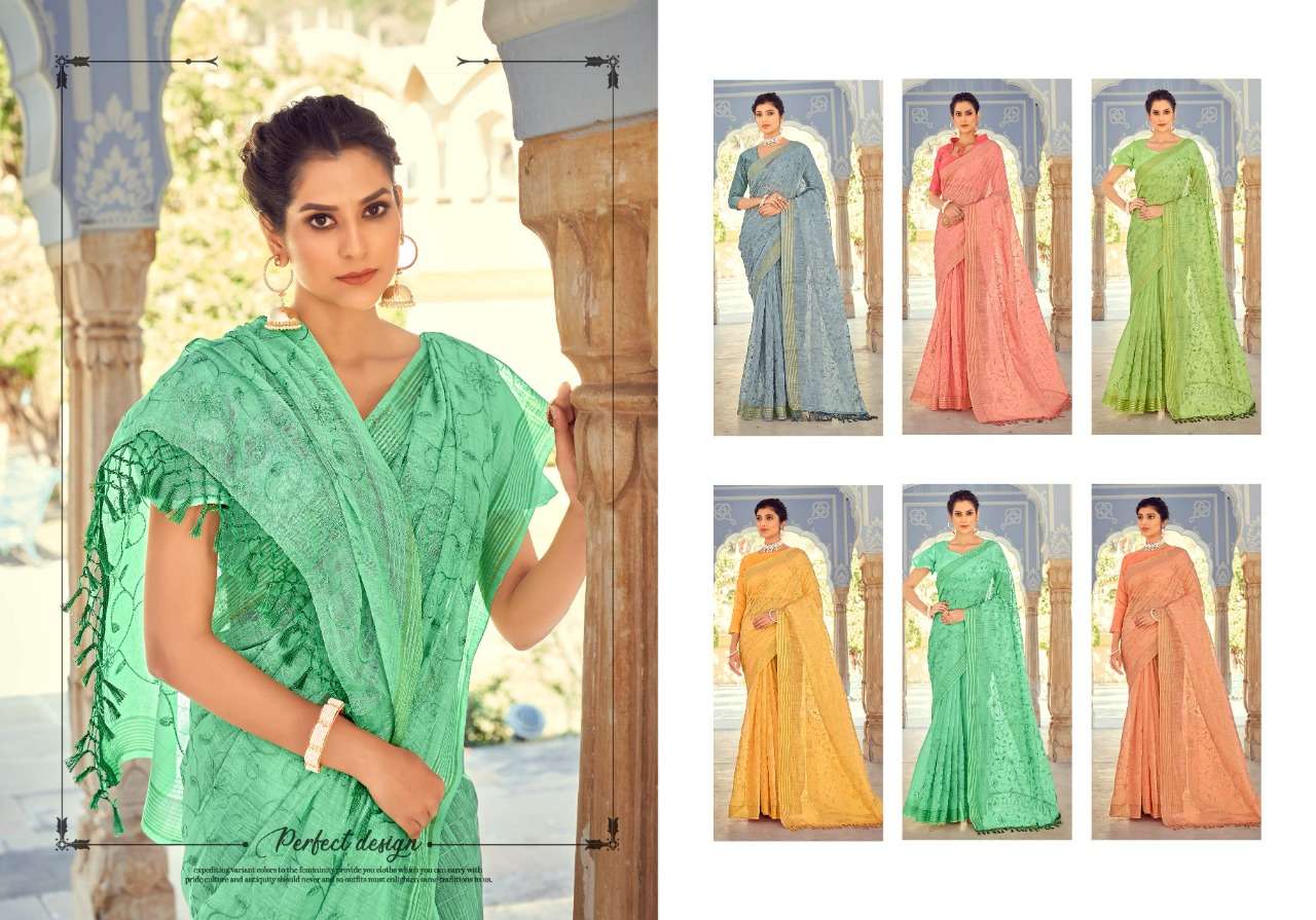 Ynf Nanad Cotton Catalog Ethnic Wear Cotton Sequence Embroidery Work Sarees 