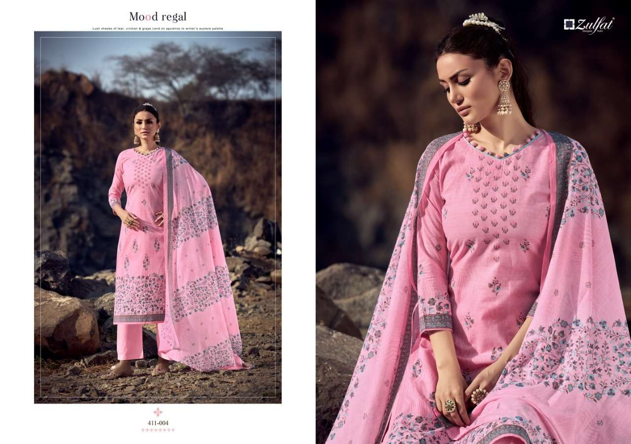 Zulfat Atrangi Catalog Designer Wear Pure Cotton Printed Ladies Dress Materials 