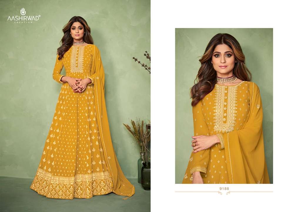 Aashirwad Carnival 9185 Series catalog Designer Salwar Kameez