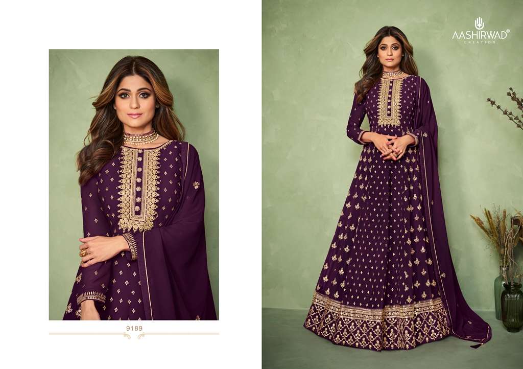 Aashirwad Carnival 9185 Series catalog Designer Salwar Kameez