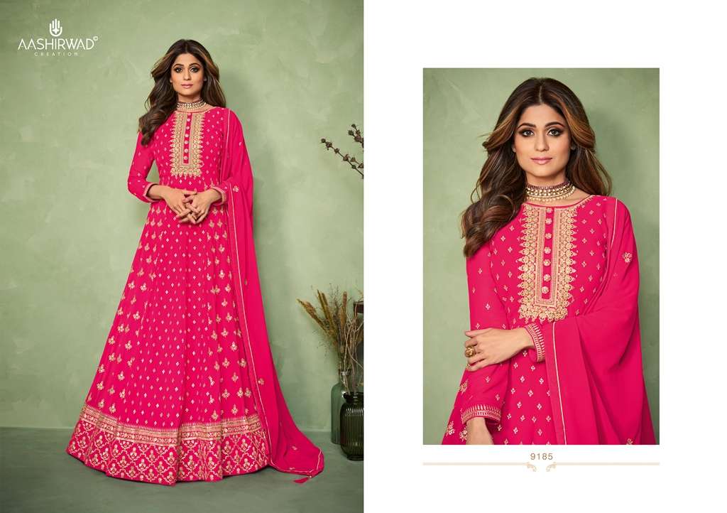 Aashirwad Carnival 9185 Series catalog Designer Salwar Kameez