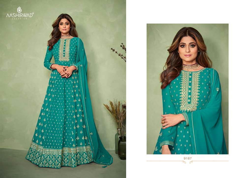 Aashirwad Carnival 9185 Series catalog Designer Salwar Kameez