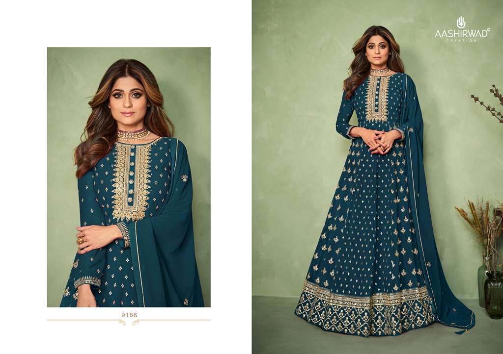 Aashirwad Carnival 9185 Series catalog Designer Salwar Kameez
