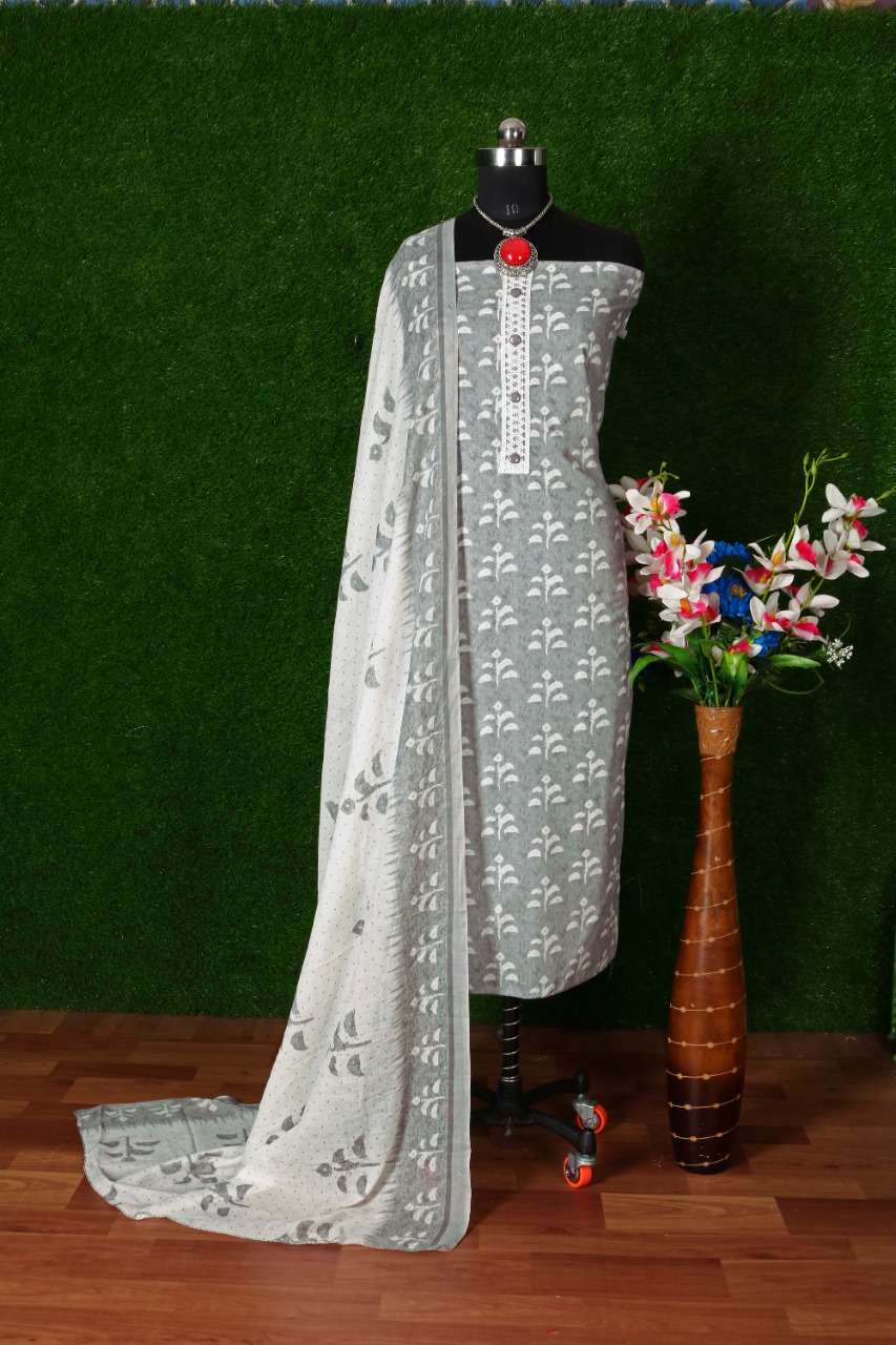 Bipson Cotton Queen 1810 Catalog Summer Wear Pure Cotton Printed Dress Materials 