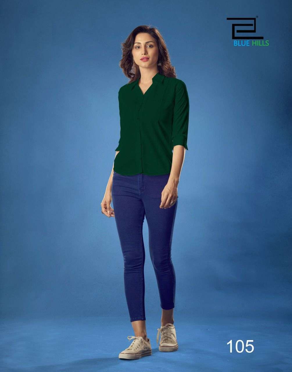 Blue Hills Western Vol 10 Catalog Casual Wear Western Top  