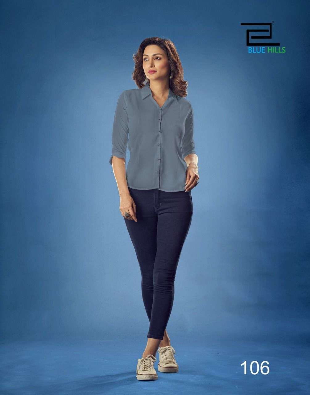 Blue Hills Western Vol 10 Catalog Casual Wear Western Top  