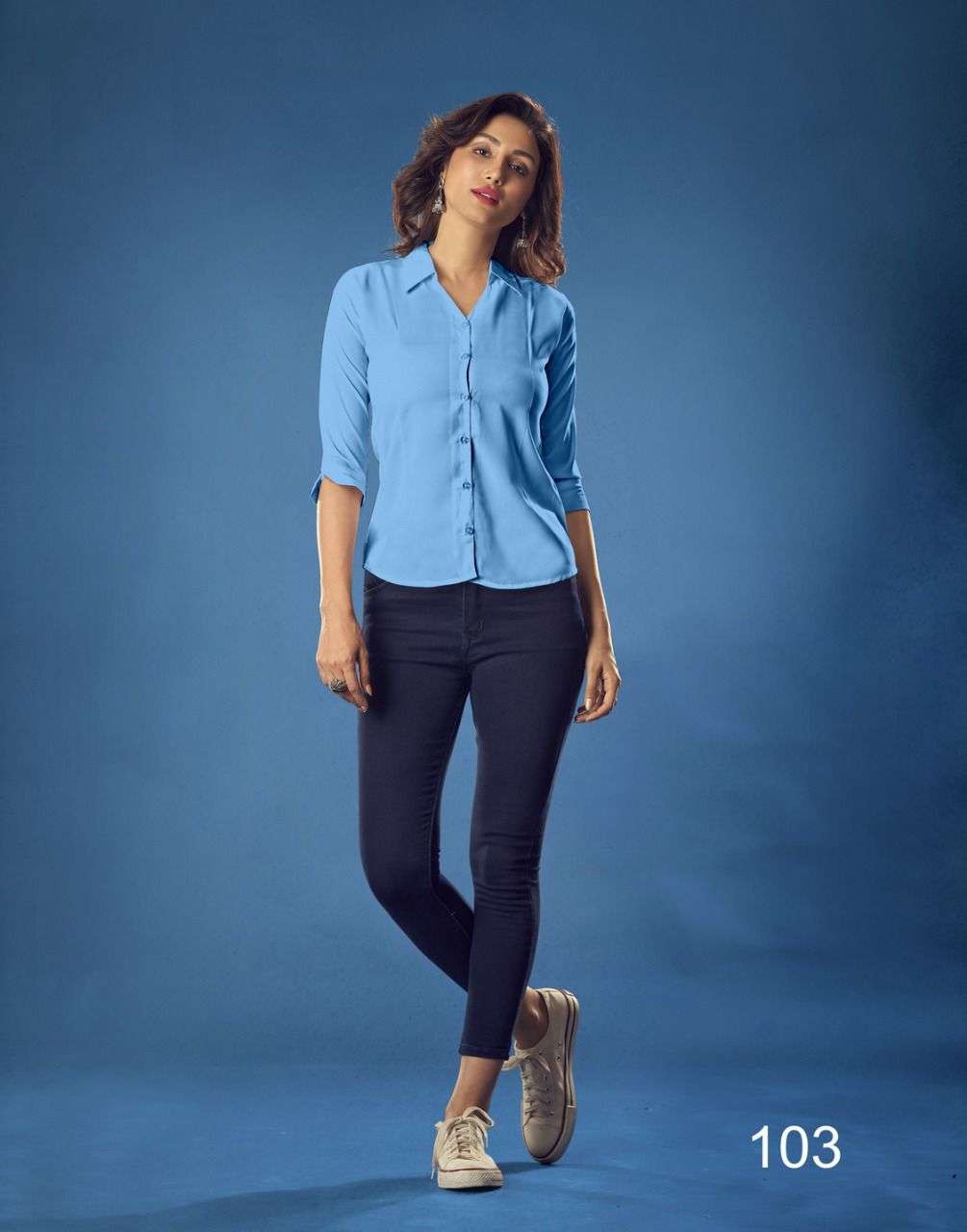 Blue Hills Western Vol 10 Catalog Casual Wear Western Top  