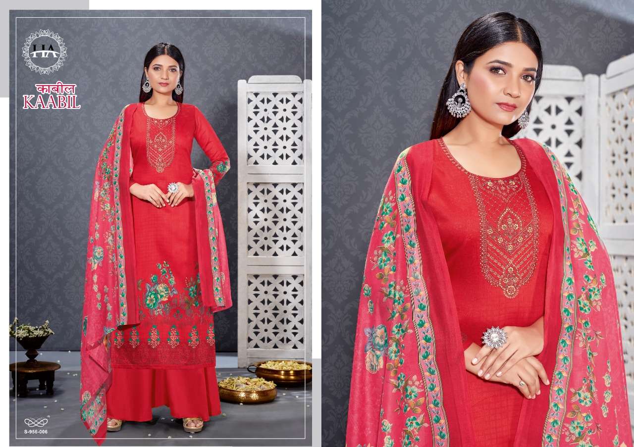 Harshit Kaabil Catalog Regular Wear Pure Jam Cotton Dress Materials 
