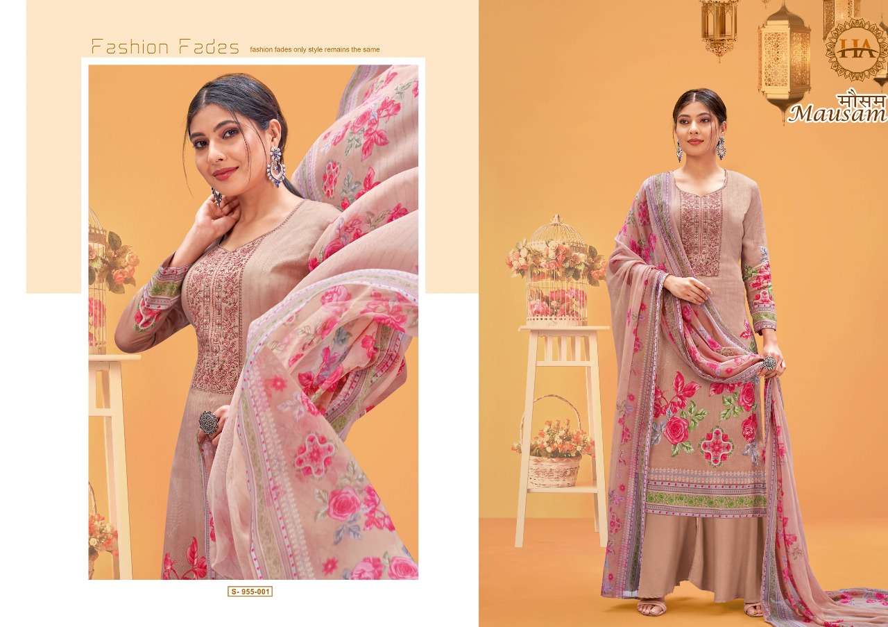 Harshit Mausam Catalog Daily Wear Jam Cotton Printed Women Dress Materials 