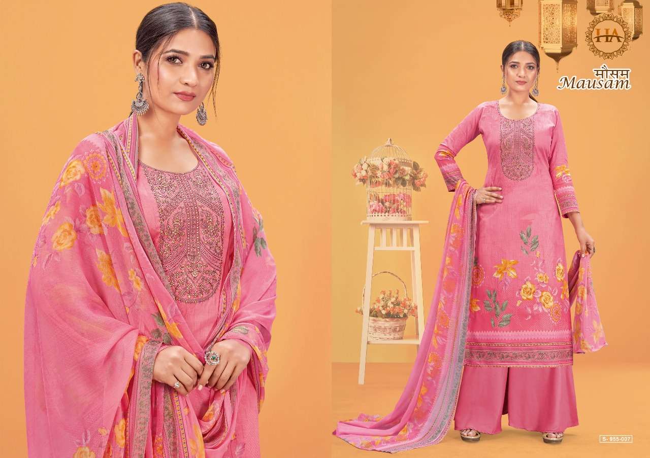 Harshit Mausam Catalog Daily Wear Jam Cotton Printed Women Dress Materials 