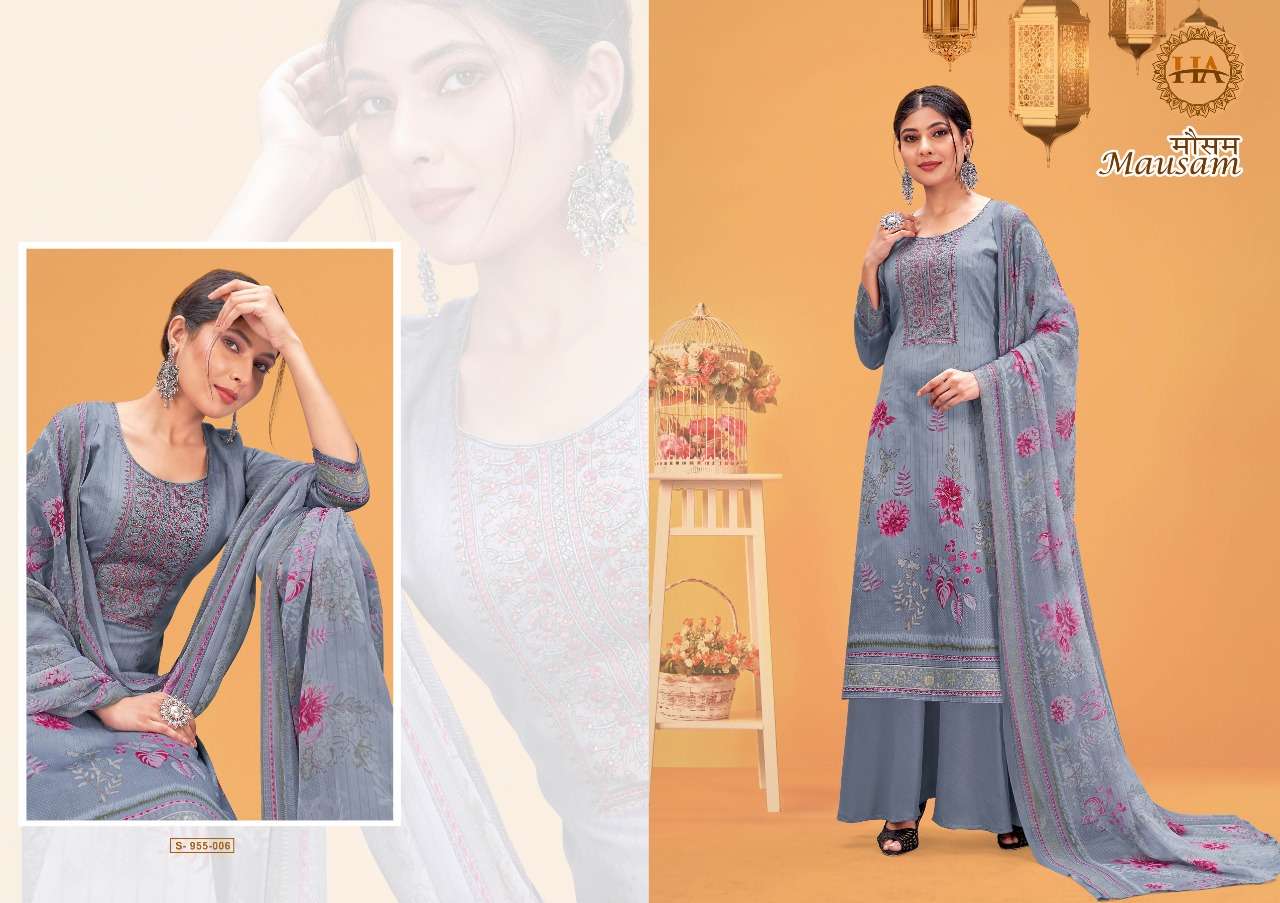 Harshit Mausam Catalog Daily Wear Jam Cotton Printed Women Dress Materials 