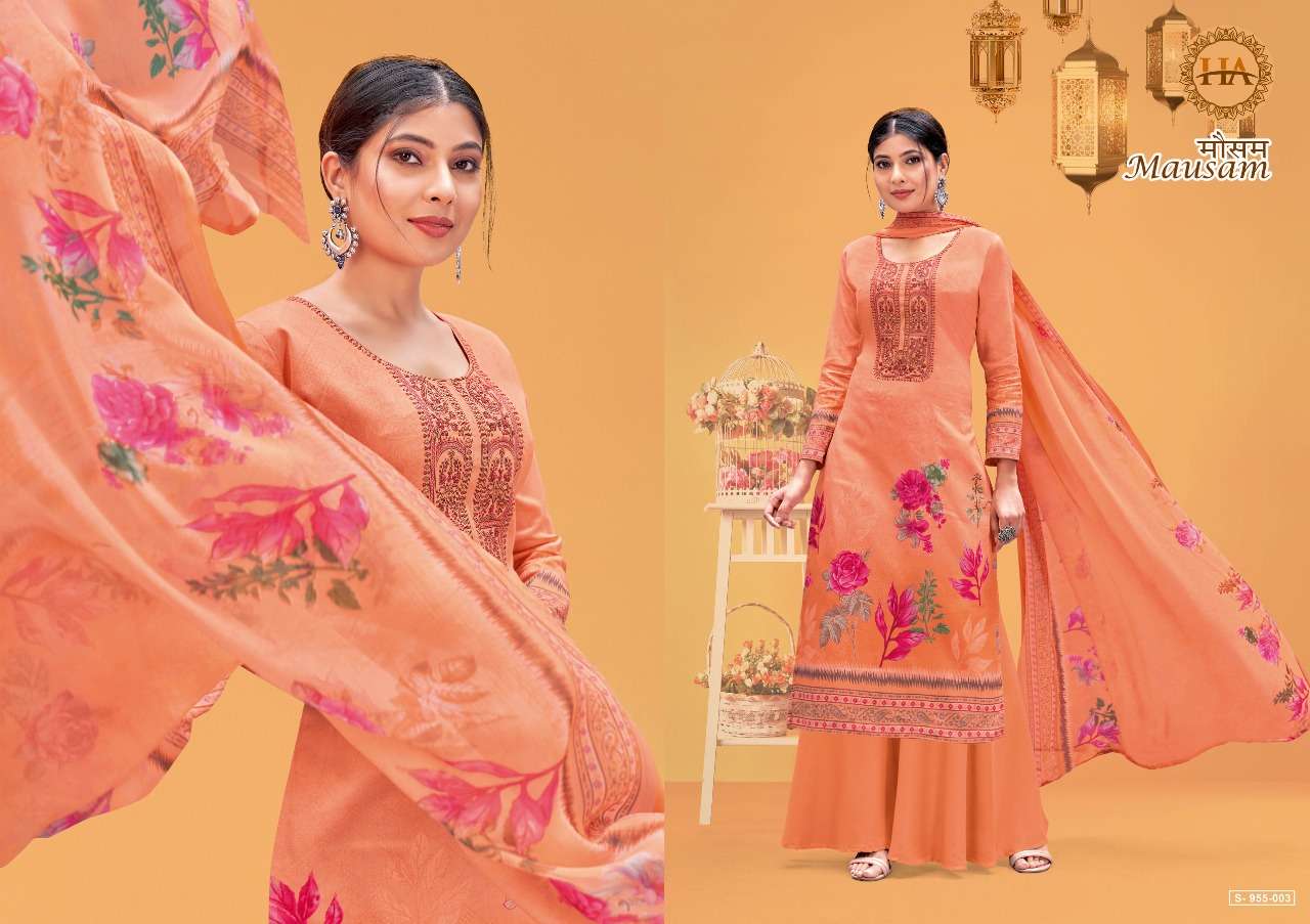 Harshit Mausam Catalog Daily Wear Jam Cotton Printed Women Dress Materials 