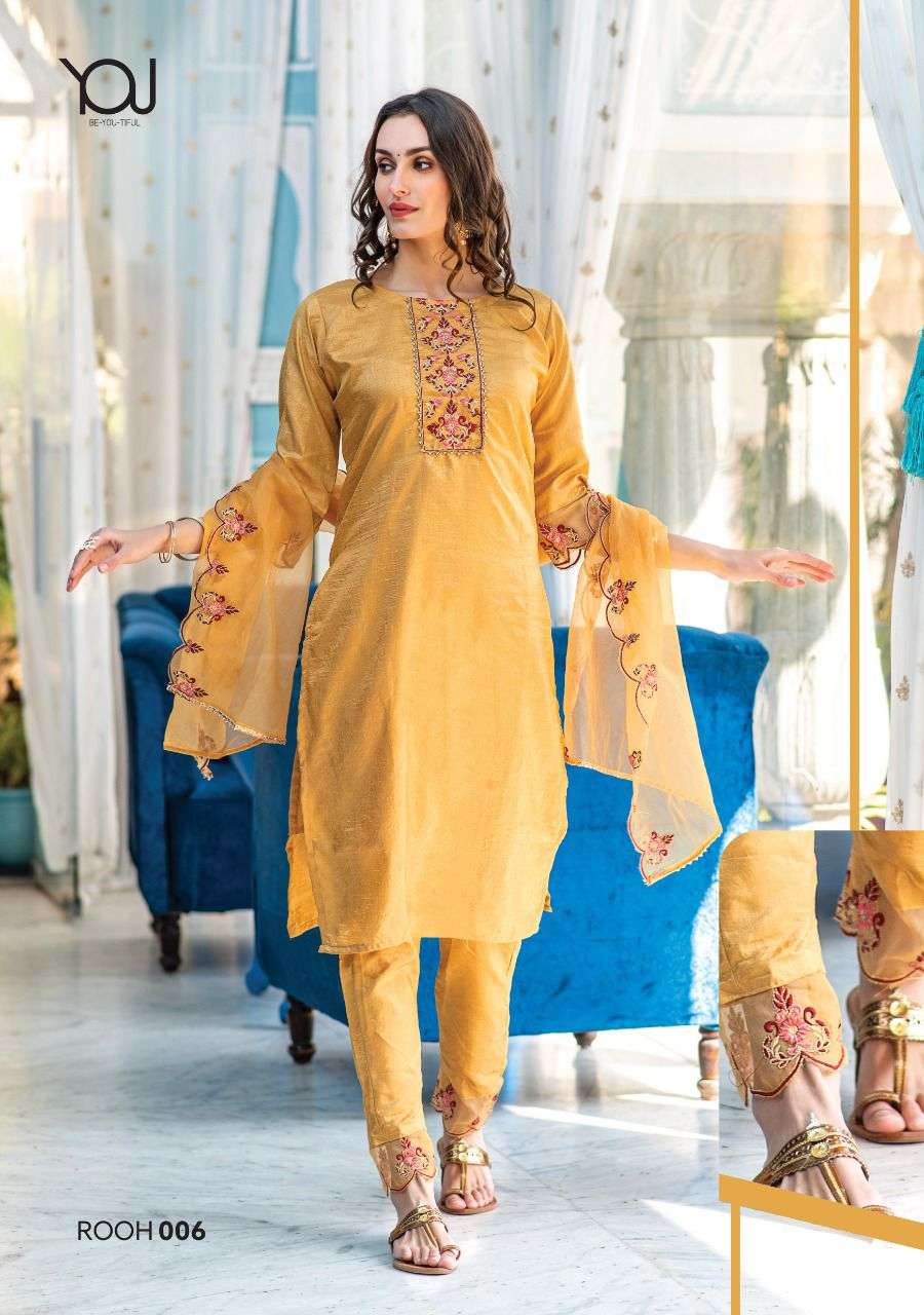 Wanna Rooh Catalog Festive Wear Readymade Top Bottom With Dupatta