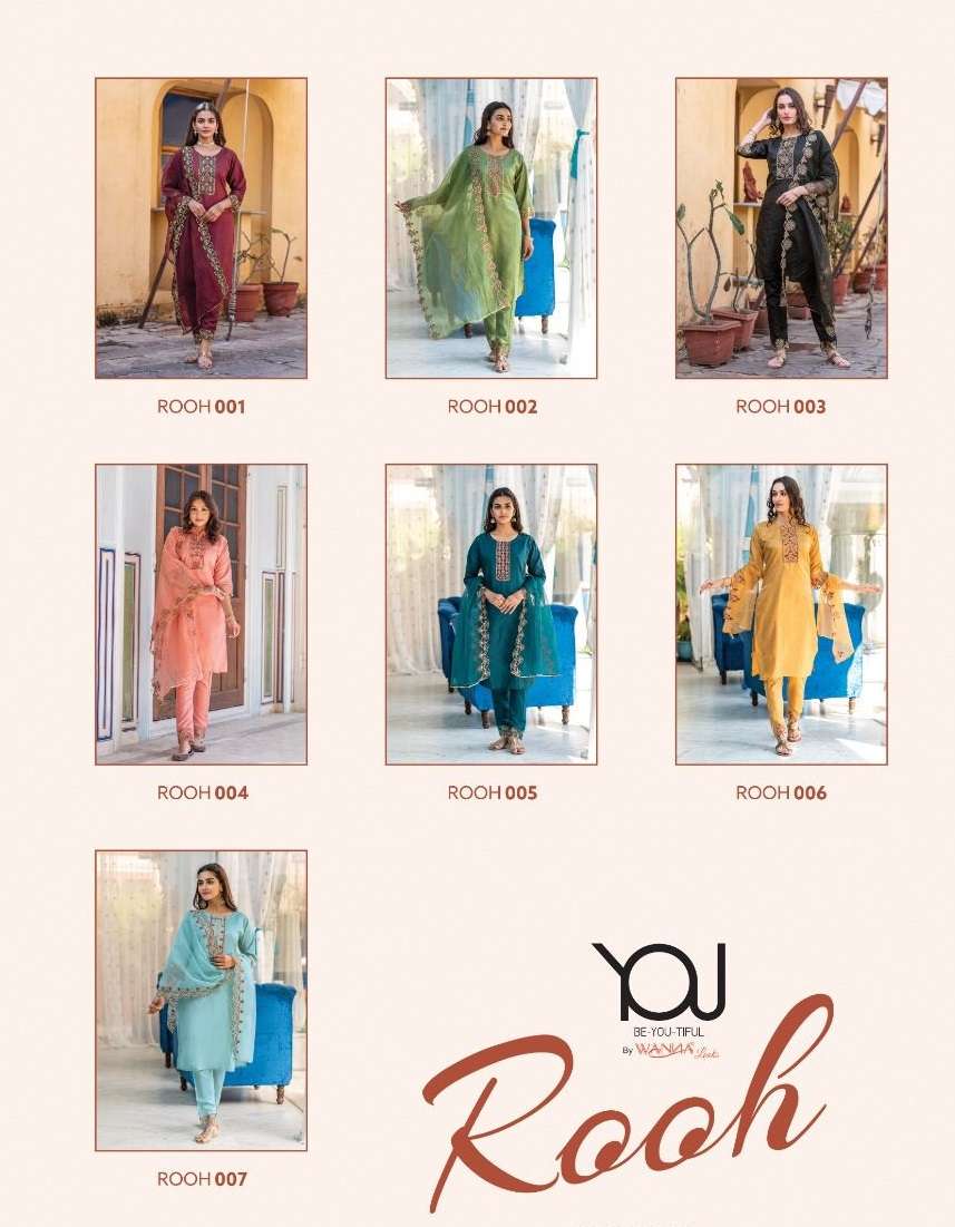Wanna Rooh Catalog Festive Wear Readymade Top Bottom With Dupatta
