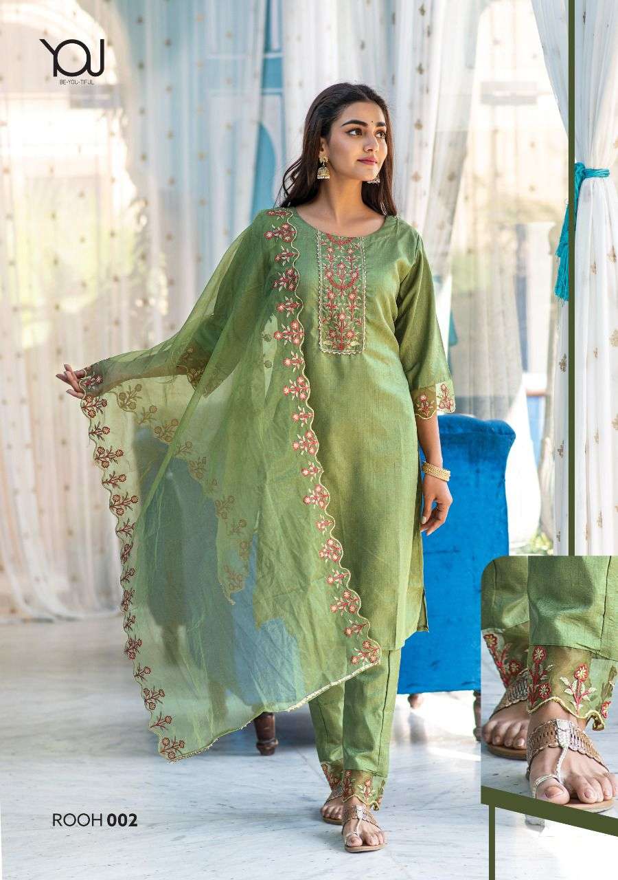 Wanna Rooh Catalog Festive Wear Readymade Top Bottom With Dupatta