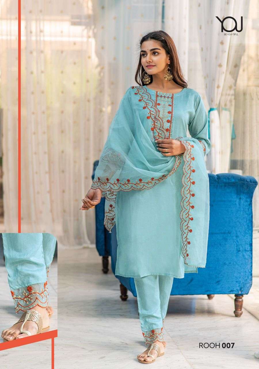 Wanna Rooh Catalog Festive Wear Readymade Top Bottom With Dupatta