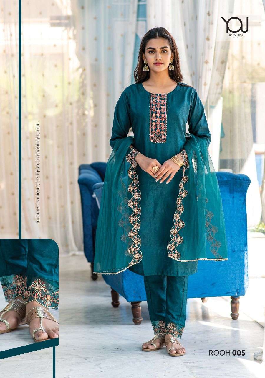 Wanna Rooh Catalog Festive Wear Readymade Top Bottom With Dupatta