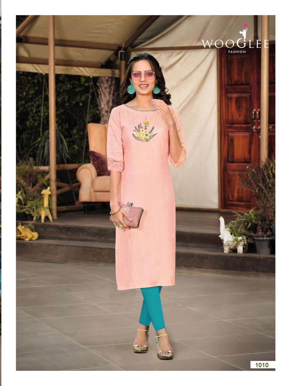 Wooglee Mariyam Catalog Designer Festive Wear Kurtis
