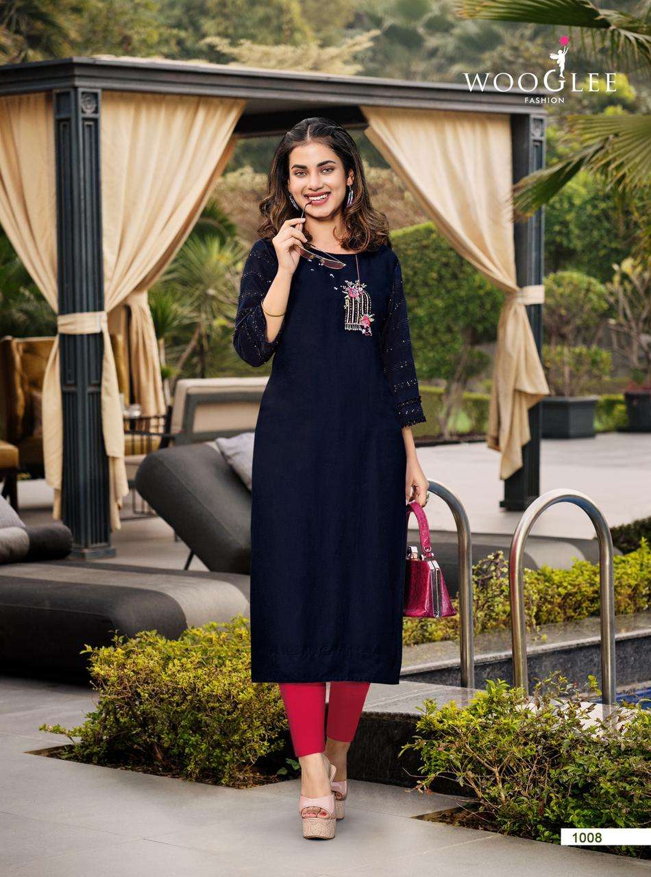 Wooglee Mariyam Catalog Designer Festive Wear Kurtis