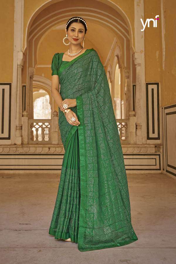 Ynf Malaika Catalog Fancy Wear Chiffon Sarees Wholesale Rate 