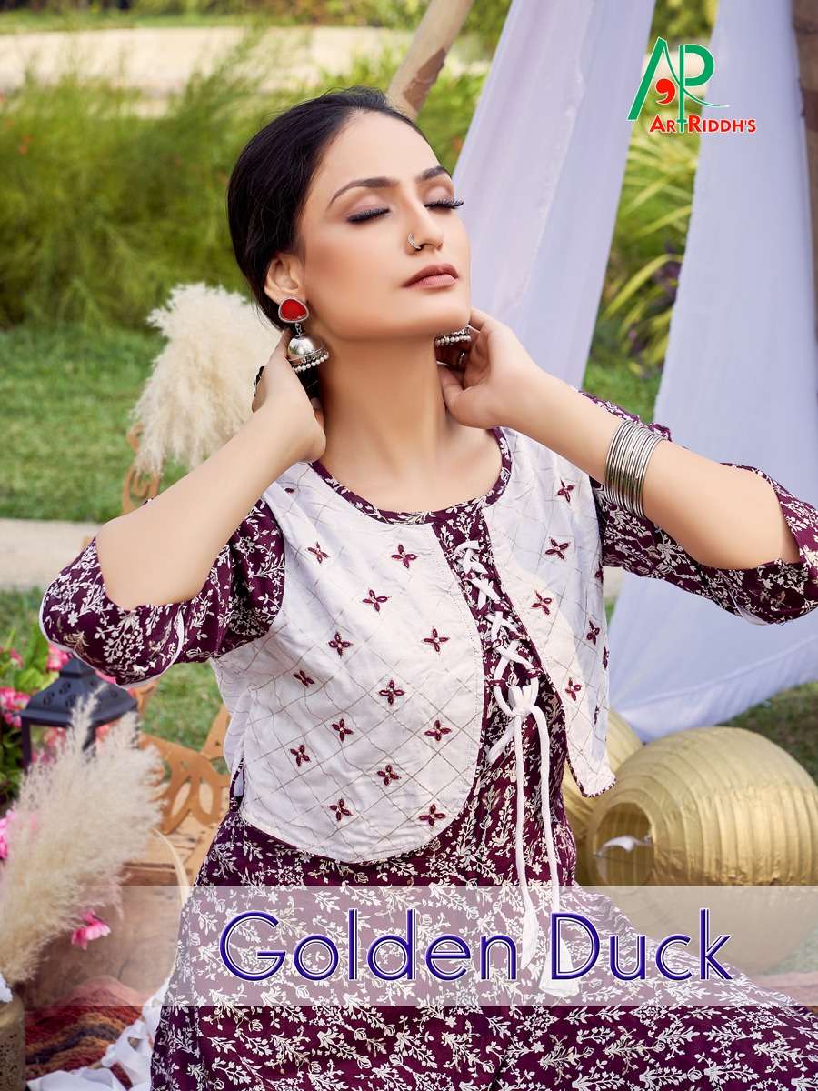 AR launching GOLDEN DUCK Gown style Kurtis