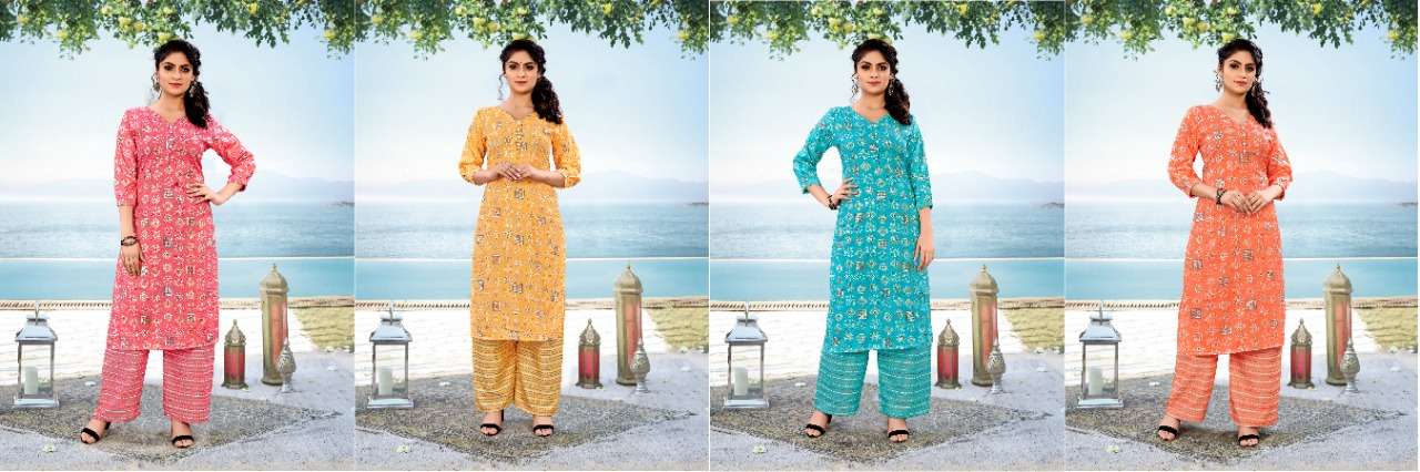 artriddhs present vol -2 heavy rayon kurta with pant