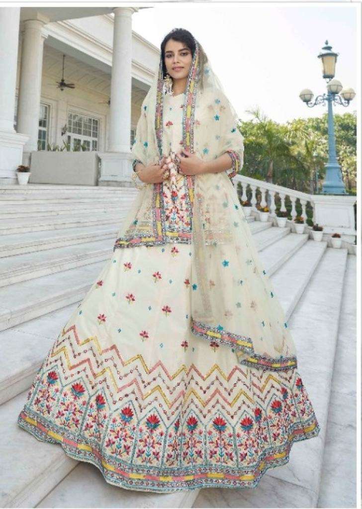 Beige Chinon sequence Exclusive Lehenga choli collection