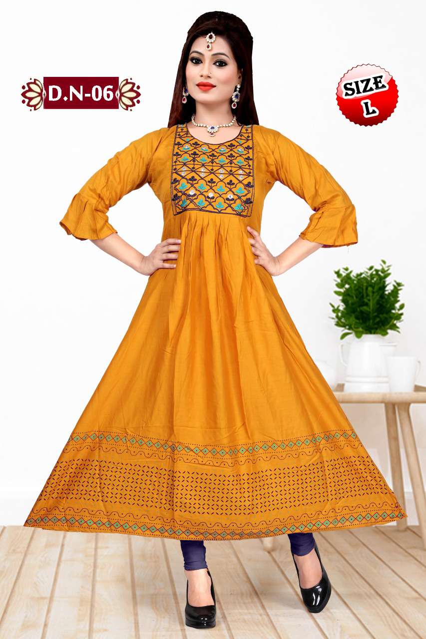 Cotton India by Myra anarkali catalogue