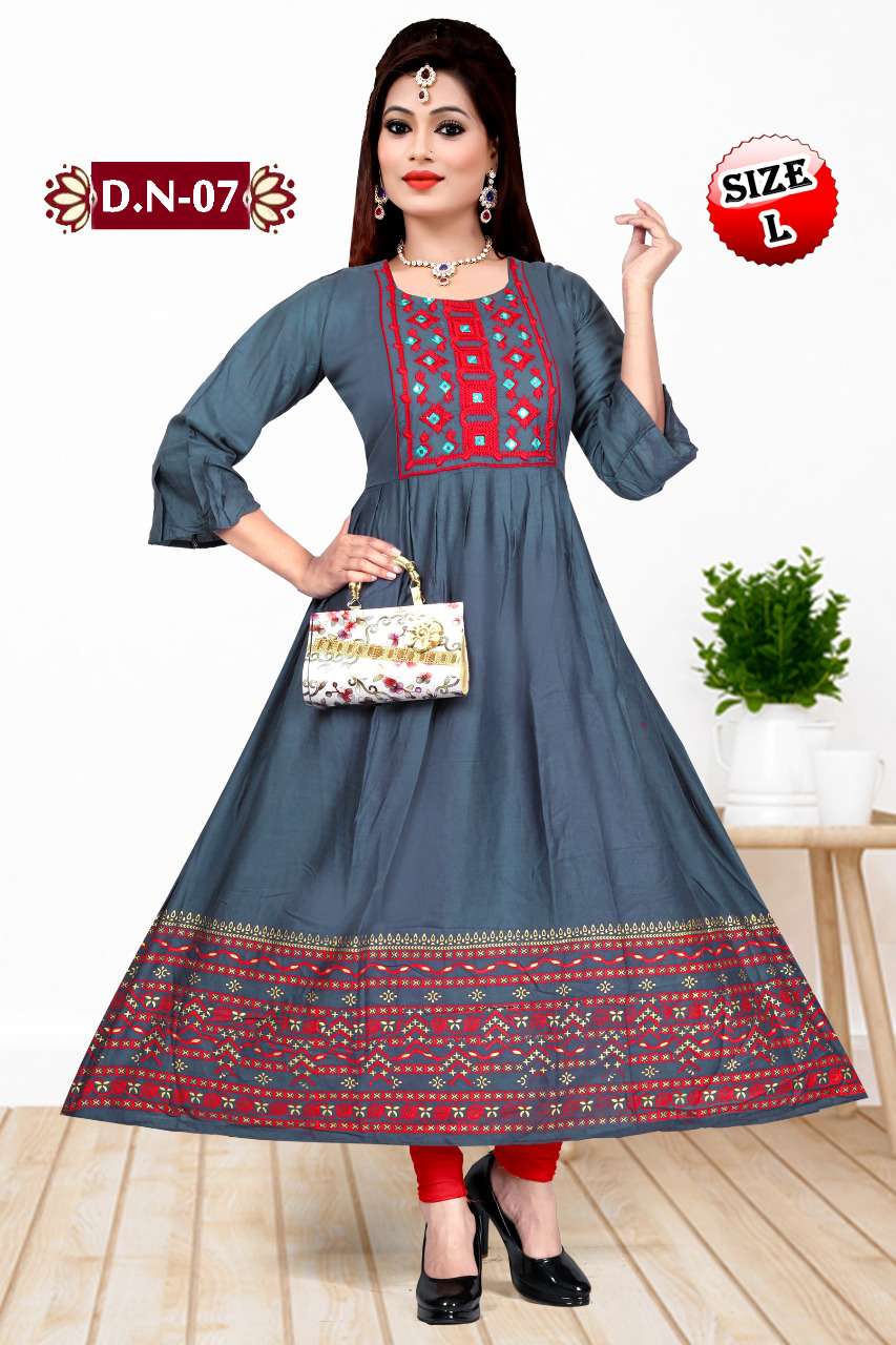 Cotton India by Myra anarkali catalogue