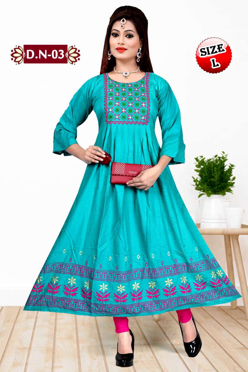 Cotton India by Myra anarkali catalogue