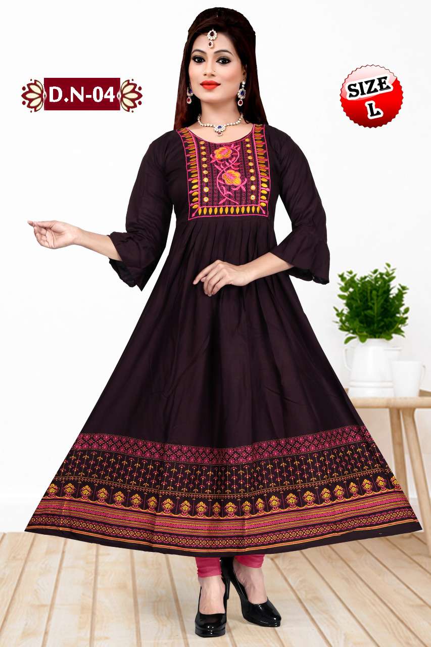 Cotton India by Myra anarkali catalogue