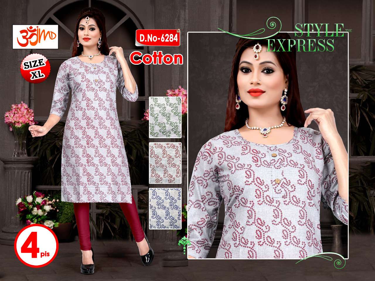 Cottonindia Kareesha cotton Kurti 