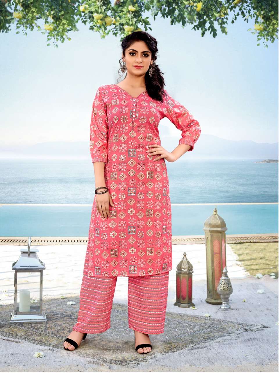Kurti with plazzo by artriddhs