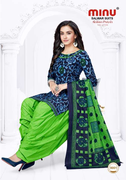 Minu Akshara Patiala Vol-9 Dress Material-12P Catalogue