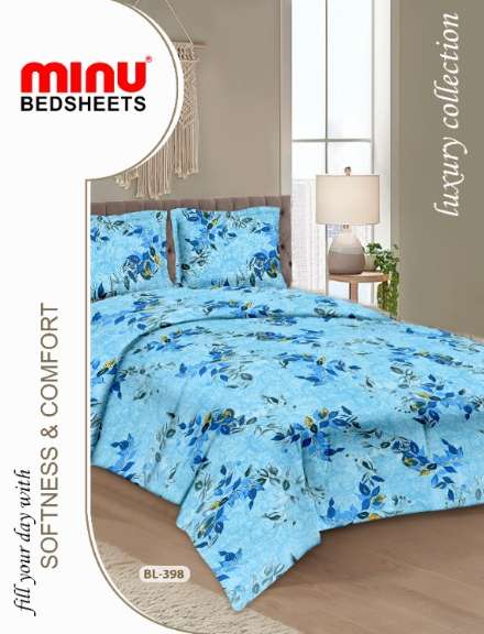 Minu Alisha Bedsheet-33P Cotton Printed Bedsheet Catalogue