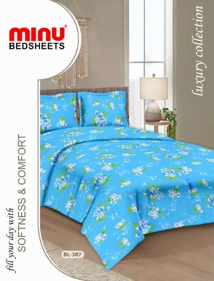 Minu Alisha Bedsheet-33P Cotton Printed Bedsheet Catalogue