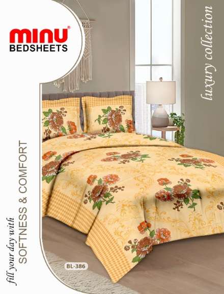 Minu Alisha Bedsheet-33P Cotton Printed Bedsheet Catalogue