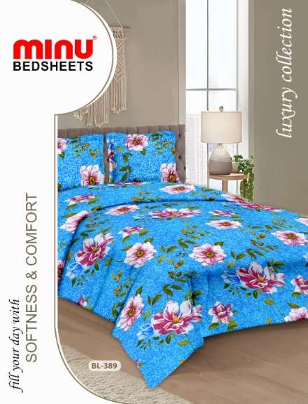 Minu Alisha Bedsheet-33P Cotton Printed Bedsheet Catalogue