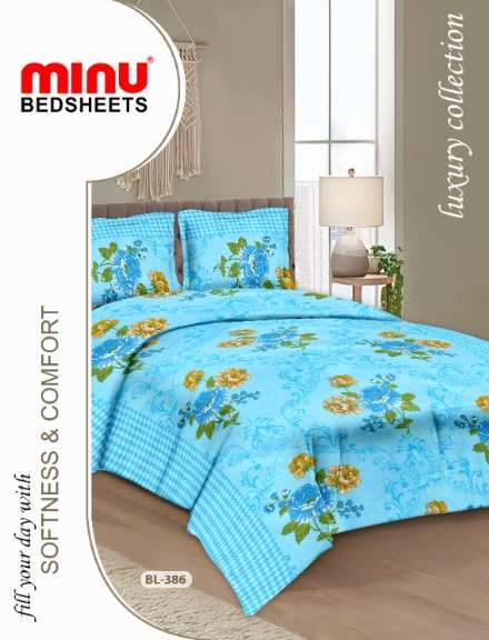 Minu Alisha Bedsheet-33P Cotton Printed Bedsheet Catalogue