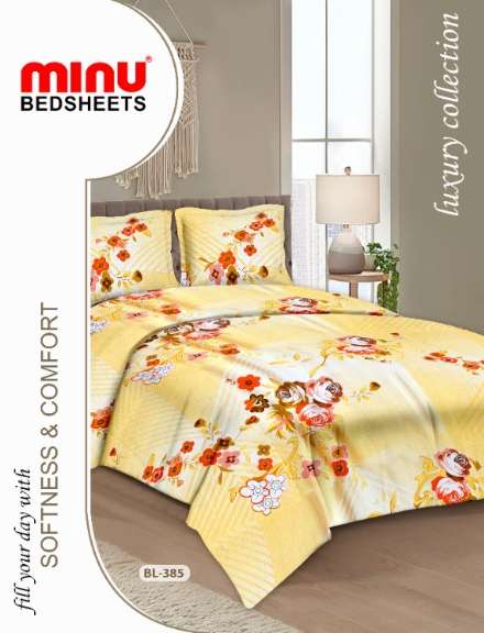 Minu Alisha Bedsheet-33P Cotton Printed Bedsheet Catalogue
