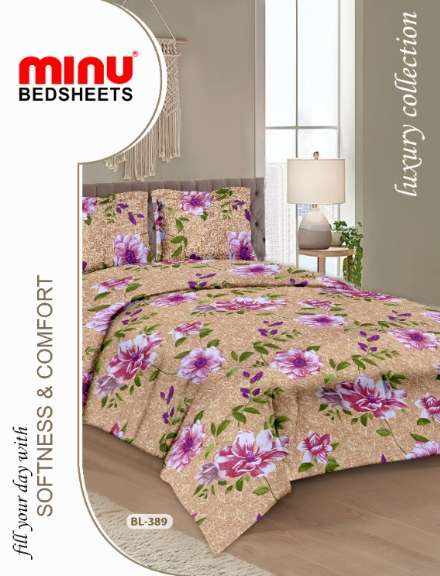 Minu Alisha Bedsheet-33P Cotton Printed Bedsheet Catalogue