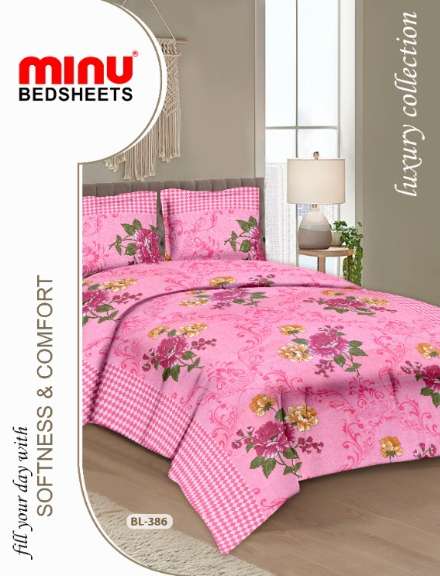 Minu Alisha Bedsheet-33P Cotton Printed Bedsheet Catalogue