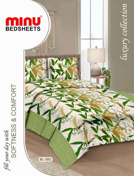 Minu Alisha Bedsheet-33P Cotton Printed Bedsheet Catalogue