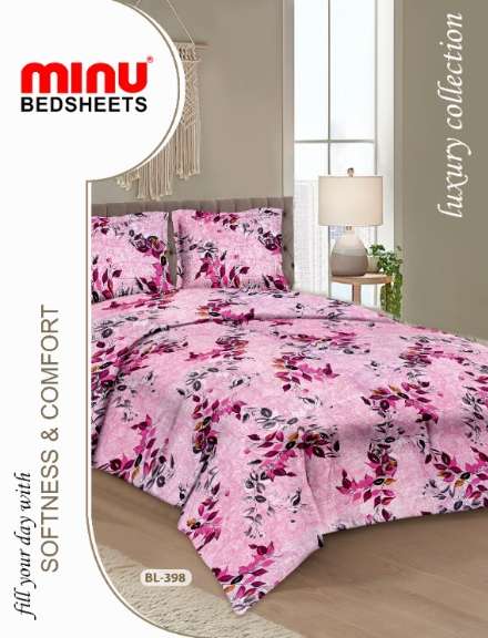 Minu Alisha Bedsheet-33P Cotton Printed Bedsheet Catalogue