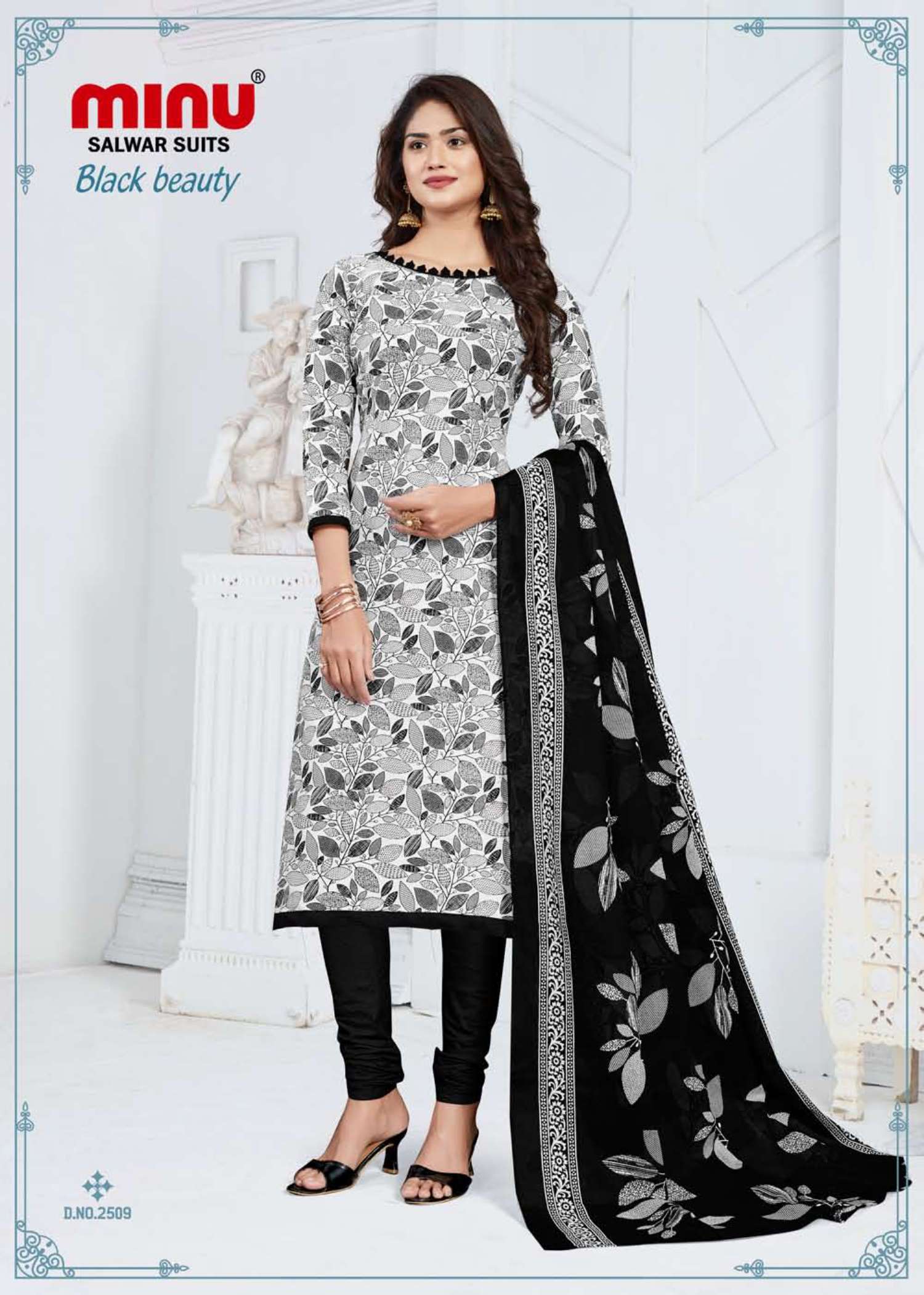 Minu Black Beauty Cotton Dress Material-10P Catalogue