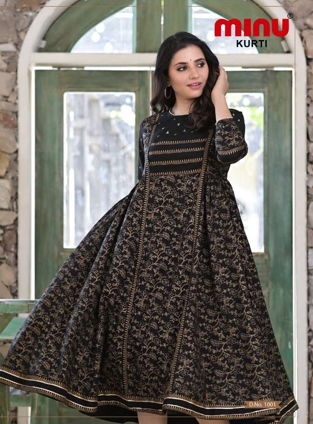 Minu Cadbury Anarkali Kuris-5P Catalogue