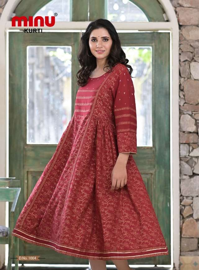 Minu Cadbury Anarkali Kuris-5P Catalogue