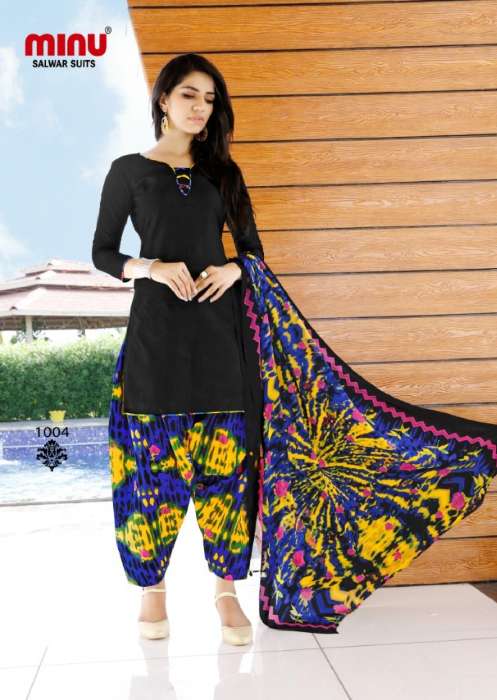 Minu Chiffon Patiala-10P Dress Material Catalogue